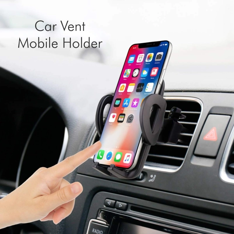 Portronics CLAMP X POR-926 Car-Vent Mobile Holder Black Portronics CLAMP X POR-926 Car-Vent Mobile Holder Black