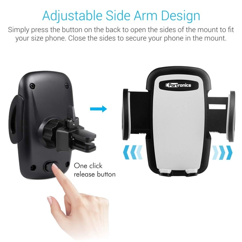 Portronics CLAMP X POR-926 Car-Vent Mobile Holder Black Portronics CLAMP X POR-926 Car-Vent Mobile Holder Black