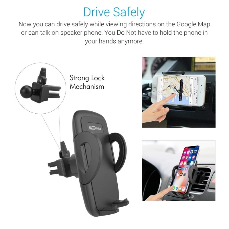 Portronics CLAMP X POR-926 Car-Vent Mobile Holder Black Portronics CLAMP X POR-926 Car-Vent Mobile Holder Black
