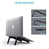 Portronics My Buddy Lite Plus POR-1118 Adjustable Height with Air-Ventilation Ergonomic Design Laptop Stand for Table Bed(Black) Portronics My Buddy Lite Plus POR-1118 Adjustable Height with Air-Ventilation Ergonomic Design Laptop Stand for Table Bed(Black)