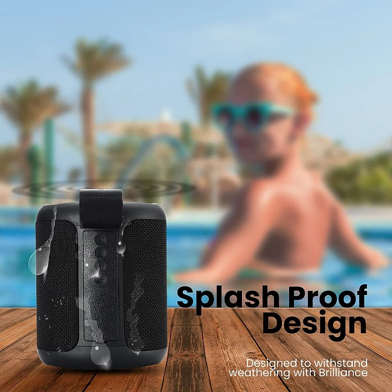 Portronics SoundDrum P 20W Portable Bluetooth Speaker with 6-7 hrs Playback Time, Handsfree Calling, USB Slot, Aux-in Port, Type C Charging (Black) Portronics SoundDrum P 20W Portable Bluetooth Speaker with 6-7 hrs Playback Time, Handsfree Calling, USB Slot, Aux-in Port, Type C Charging (Black)