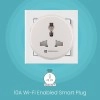 Portronics Splug 10 Wifi 10A Smart Plug Suitable for TVs, Fan, Light, Music System Compatible with Alexa and Google Assistant(White)