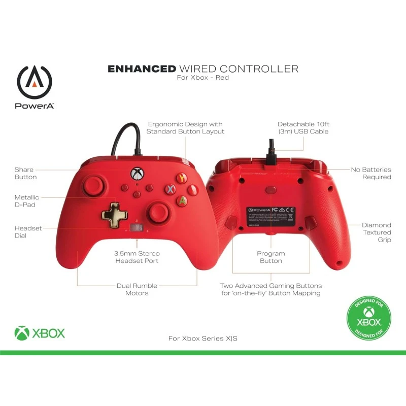 PowerA Battle Dragon™ Wireless Controller for PC and Cloud Gaming: Magnetic Hall Effect, Asymmetric Rumble Motors, 20h Playtime (Not for iOS)