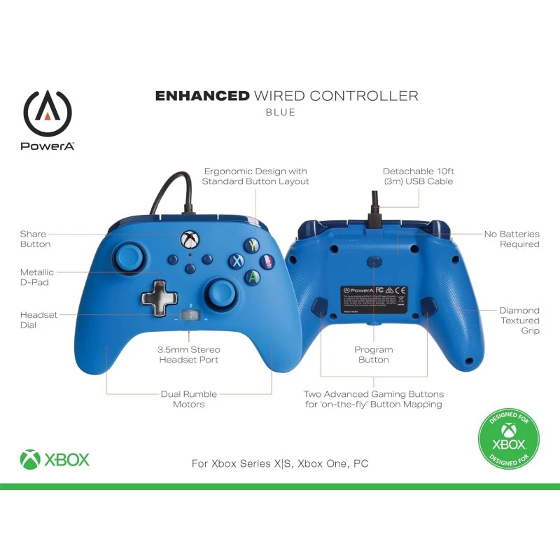 PowerA Battle Dragon™ Wireless Controller for PC and Cloud Gaming: Magnetic Hall Effect, Asymmetric Rumble Motors, 20h Playtime (Not for iOS)