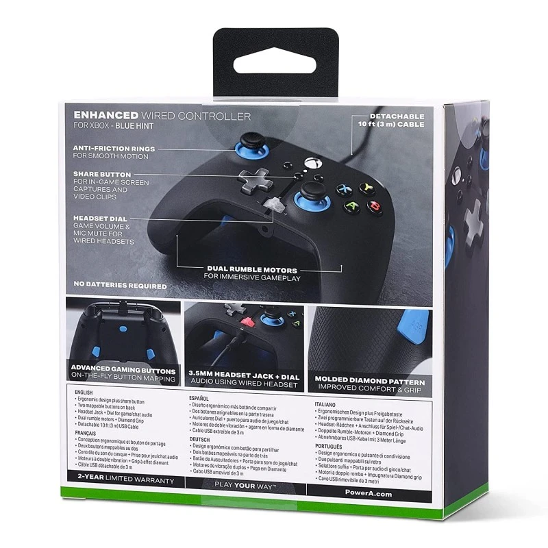 PowerA Battle Dragon™ Wireless Controller for PC and Cloud Gaming: Magnetic Hall Effect, Asymmetric Rumble Motors, 20h Playtime (Not for iOS)