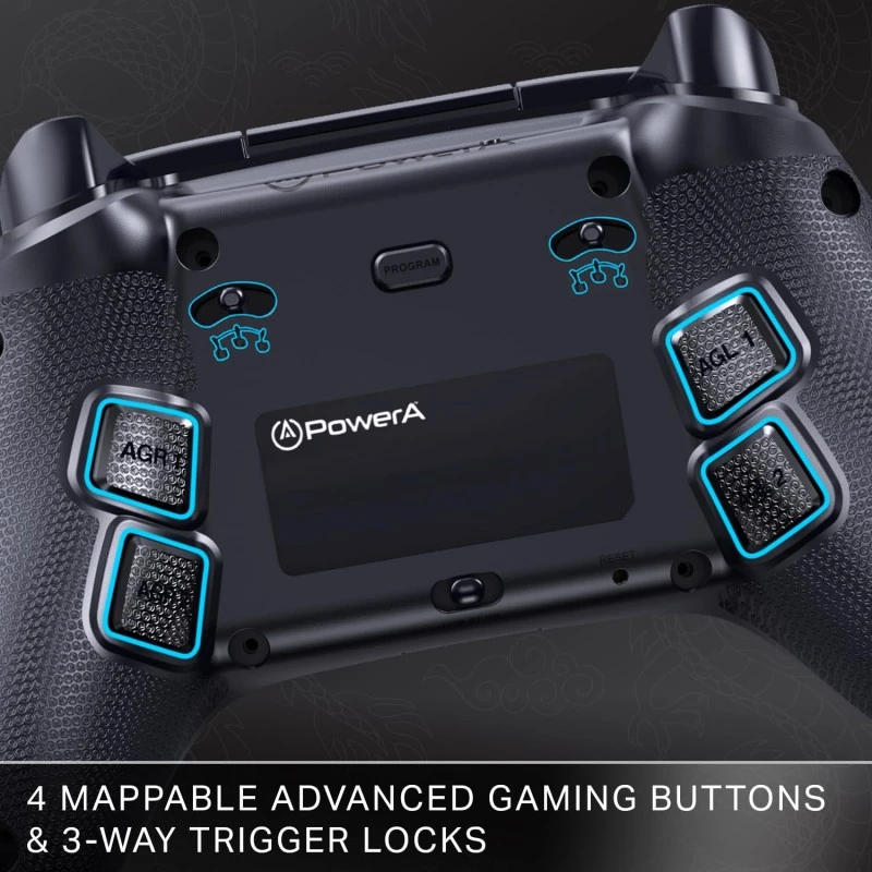 PowerA Battle Dragon™ Wireless Controller for PC and Cloud Gaming: Magnetic Hall Effect, Asymmetric Rumble Motors, 20h Playtime (Not for iOS)