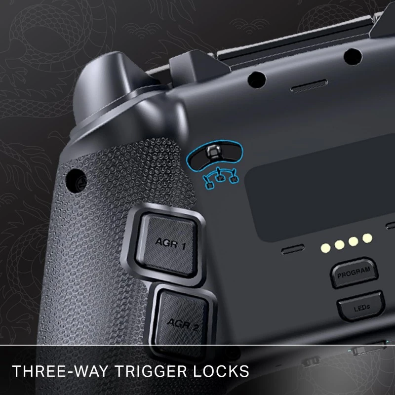 PowerA Battle Dragon™ Wireless Controller for PC and Cloud Gaming: Magnetic Hall Effect, Asymmetric Rumble Motors, 20h Playtime (Not for iOS)