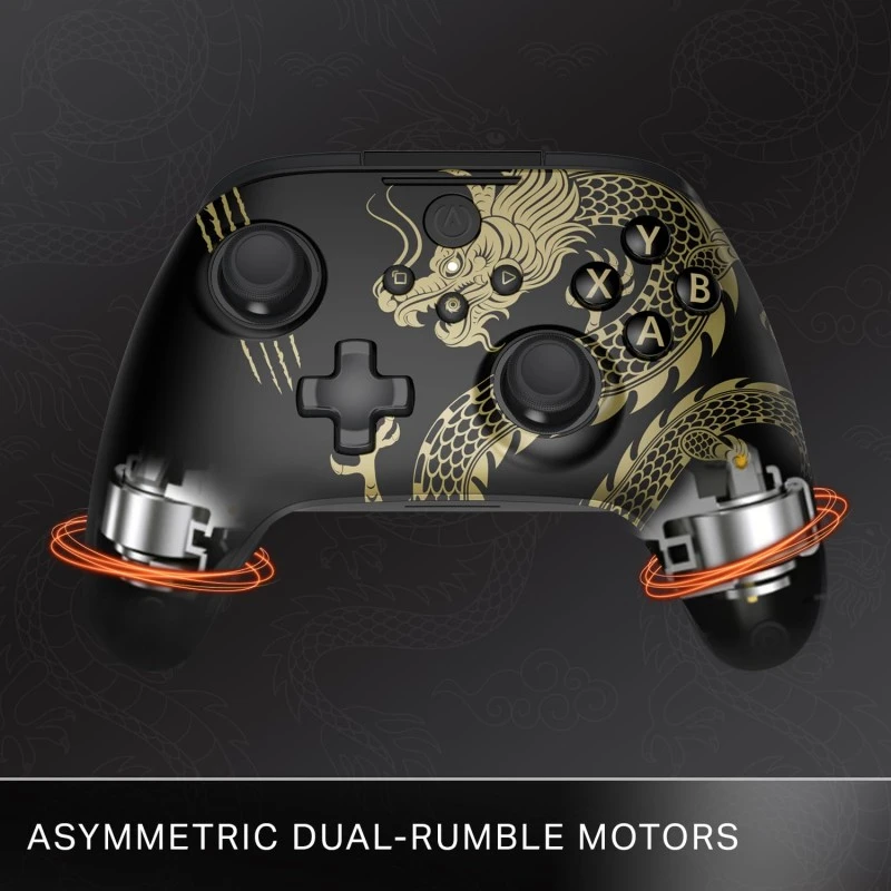 PowerA Battle Dragon™ Wireless Controller for PC and Cloud Gaming: Magnetic Hall Effect, Asymmetric Rumble Motors, 20h Playtime (Not for iOS)