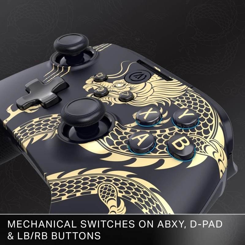 PowerA Battle Dragon™ Wireless Controller for PC and Cloud Gaming: Magnetic Hall Effect, Asymmetric Rumble Motors, 20h Playtime (Not for iOS)