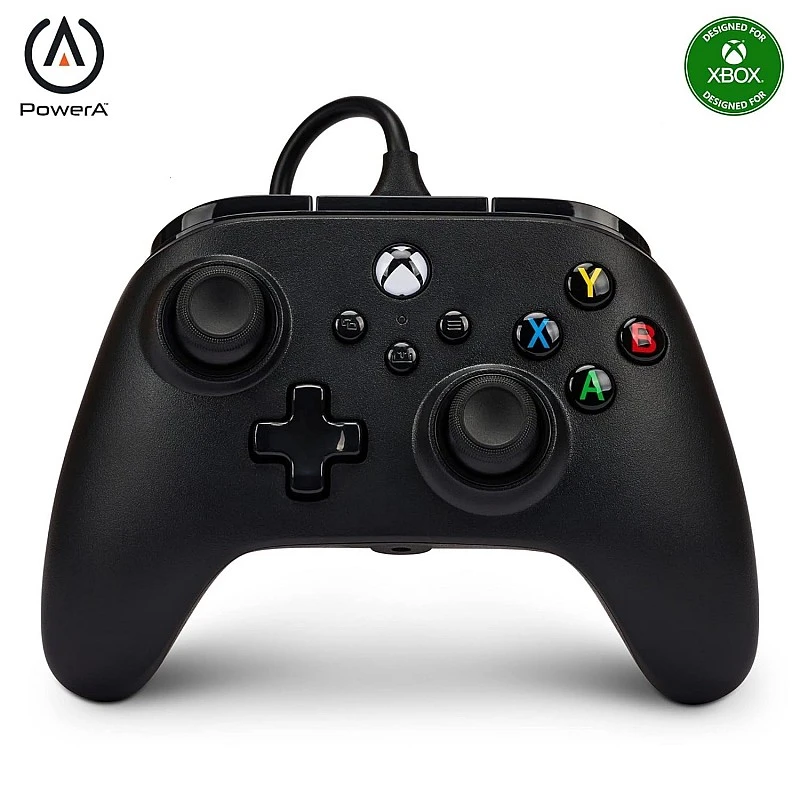 PowerA Nano Enhanced Wired Gaming Controller for Xbox Series X/S, Xbox One, PC, Windows 10/11, compact and smaller than standard Xbox controllers, Black (Officially Licensed) PowerA Nano Enhanced Wired Gaming Controller for Xbox Series X/S, Xbox One, PC, Windows 10/11, compact and smaller than standard Xbox controllers, Black (Officially Licensed)