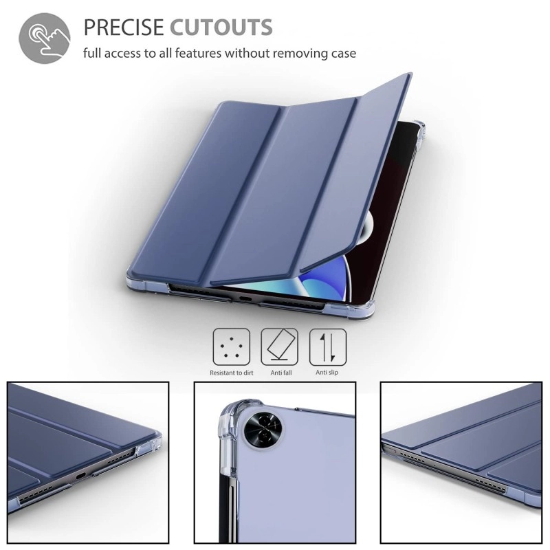 ProElite Case Cover for Realme Pad 2 11.5 inch Cover, Smart Flip Case Cover for Realme Pad 2 11.5 inch Translucent Back with Stylus Pen, Dark Blue