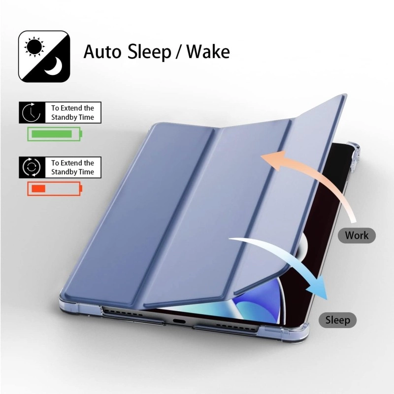 ProElite Case Cover for Realme Pad 2 11.5 inch Cover, Smart Flip Case Cover for Realme Pad 2 11.5 inch Translucent Back with Stylus Pen, Dark Blue