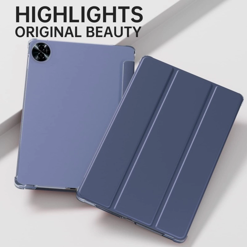 ProElite Case Cover for Realme Pad 2 11.5 inch Cover, Smart Flip Case Cover for Realme Pad 2 11.5 inch Translucent Back with Stylus Pen, Dark Blue