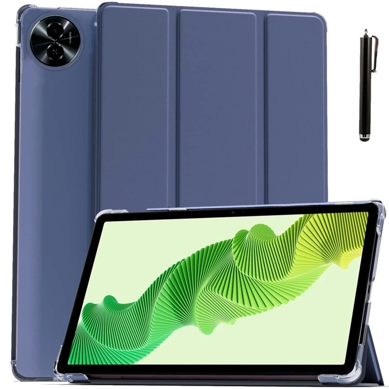 ProElite Case Cover for Realme Pad 2 11.5 inch Cover, Smart Flip Case Cover for Realme Pad 2 11.5 inch Translucent Back with Stylus Pen, Dark Blue