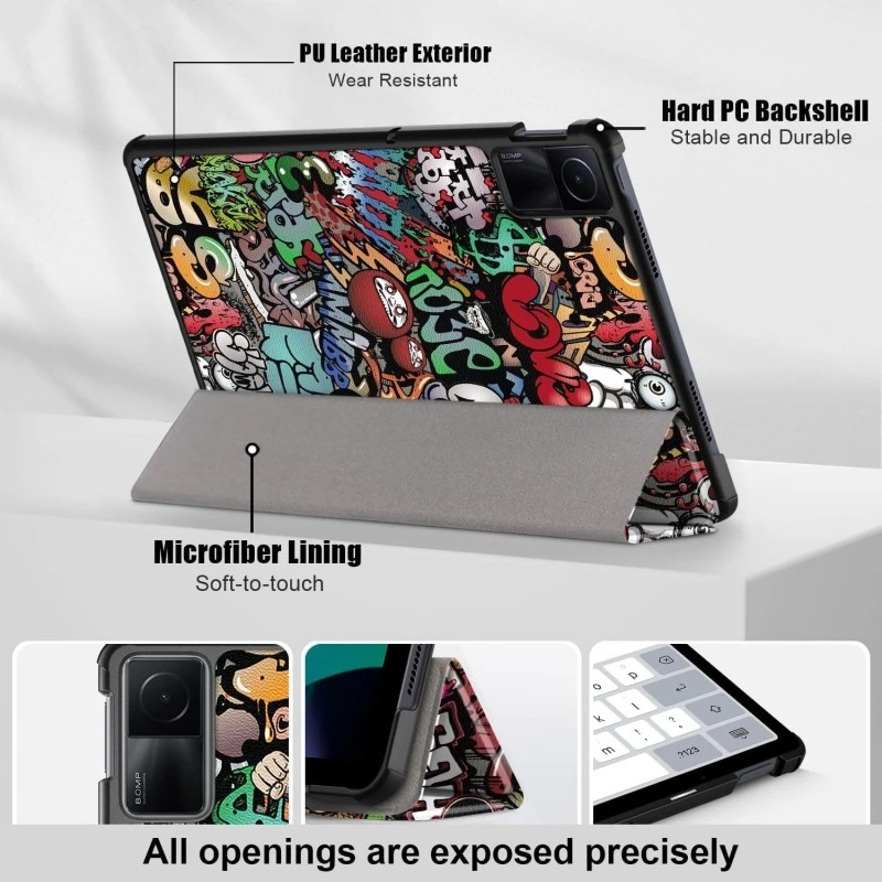 ProElite Case Cover for Redmi Pad SE 11 inch Cover, Slim Trifold Flip case Cover for Redmi Pad SE 11 inch Tablet [Auto Sleep Wake Feature], Black