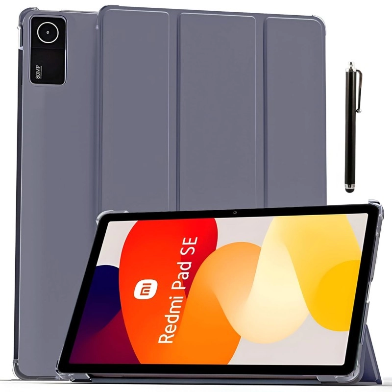 ProElite Case Cover for Redmi Pad SE 11 inch Cover, Smart Flip Case Cover for Redmi Pad SE 11 inch Translucent Back with Stylus Pen [Auto Sleep Wake Feature], Dark Green