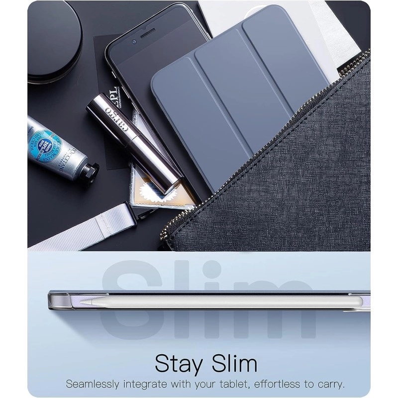 ProElite Case Cover for Redmi Pad SE 11 inch Cover, Smart Flip Case Cover for Redmi Pad SE 11 inch Translucent Back with Stylus Pen [Auto Sleep Wake Feature], Dark Green