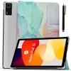 ProElite Case Cover for Redmi Pad SE 11 inch Cover, Smart Flip Case Cover for Redmi Pad SE 11 inch Translucent Back with Stylus Pen [Auto Sleep Wake Feature], Dark Green