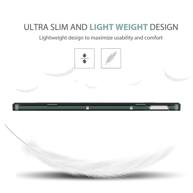 ProElite Case Cover for Redmi Pad SE 11 inch Cover, Smart Flip Case Cover for Redmi Pad SE 11 inch Translucent Back with Stylus Pen [Auto Sleep Wake Feature], Dark Green