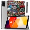 ProElite Case Cover for Redmi Pad SE 11 inch Cover, Smart Flip Case Cover for Redmi Pad SE 11 inch Translucent Back with Stylus Pen [Auto Sleep Wake Feature], Dark Green