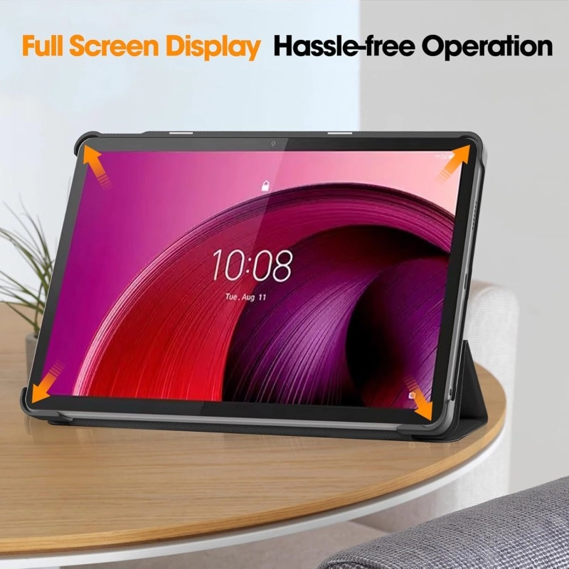 ProElite Cover for Lenovo Tab M10 5G 10.6 inch Cover Case, Sleek Smart Flip Case Cover for Lenovo Tab M10 5G 10.6 inch, Black