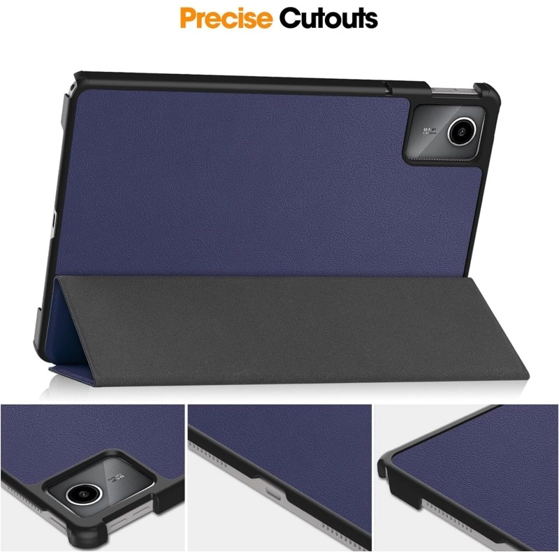 ProElite Cover for Lenovo Tab M11 11" Case Cover, Trifold Flip Case Cover for Lenovo Tab M11 11 inch with Auto Sleep Wake Function, Black