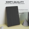 ProElite Cover for Samsung Galaxy Tab A9 8.7 inch Case Cover, Smart Flip Case Cover for Samsung Galaxy Tab A9 8.7 inch Translucent Back with Stylus Pen, Black
