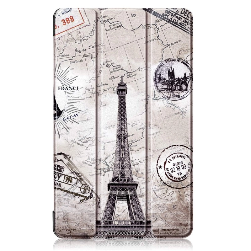ProElite Cover for Samsung Galaxy Tab A9 8.7 inch Case Cover, Smart Flip Case Cover for Samsung Galaxy Tab A9 8.7 inch Translucent Back with Stylus Pen, Black