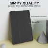 ProElite Cover for Samsung Galaxy Tab A9 8.7 inch Case Cover, Smart Flip Case Cover for Samsung Galaxy Tab A9 8.7 inch Translucent Back with Stylus Pen, Black
