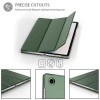 ProElite Cover for Samsung Galaxy Tab A9 8.7 inch Case Cover, Smart Flip Case Cover for Samsung Galaxy Tab A9 8.7 inch Translucent Back with Stylus Pen, Black