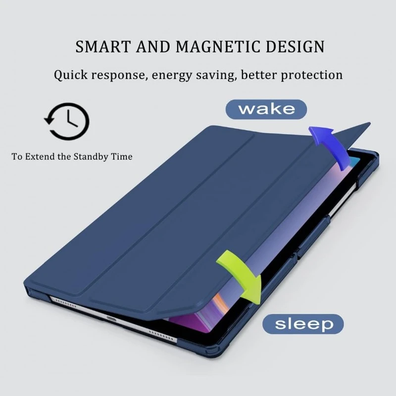 ProElite Cover for Samsung Galaxy Tab A9 Plus 11 inch Case Cover, Smart Flip Case Cover for Samsung Galaxy Tab A9+ 11 inch Translucent Back with Stylus Pen, Dark Blue ProElite Cover for Samsung Galaxy Tab A9 Plus 11 inch Case Cover, Smart Flip Case Cover for Samsung Galaxy Tab A9+ 11 inch Translucent Back with Stylus Pen, Dark Blue