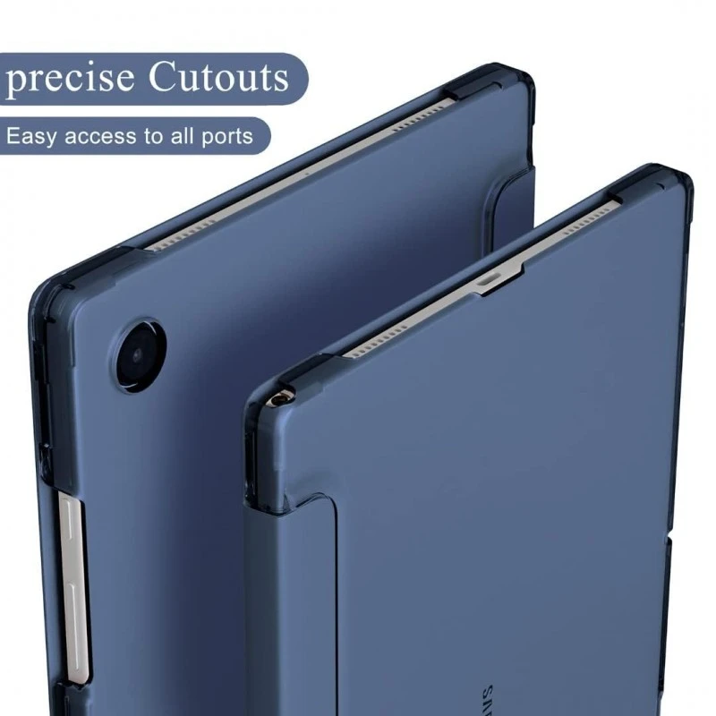 ProElite Cover for Samsung Galaxy Tab A9 Plus 11 inch Case Cover, Smart Flip Case Cover for Samsung Galaxy Tab A9+ 11 inch Translucent Back with Stylus Pen, Dark Blue ProElite Cover for Samsung Galaxy Tab A9 Plus 11 inch Case Cover, Smart Flip Case Cover for Samsung Galaxy Tab A9+ 11 inch Translucent Back with Stylus Pen, Dark Blue