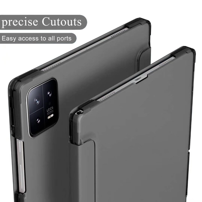 ProElite Cover for Xiaomi Mi Pad 6 Case Cover 11 inch Flip Stand Cover with Transparent Back & Stylus Pen [Auto Sleep Wake Support], Black
