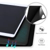 ProElite Smart Case for iPad 10.2 inch 2021 9th/8th/7th Gen [Auto Sleep/Wake Cover] [Pencil Holder] [Soft Flexible Case] Recoil Series - Dark Blue with Stylus Pen