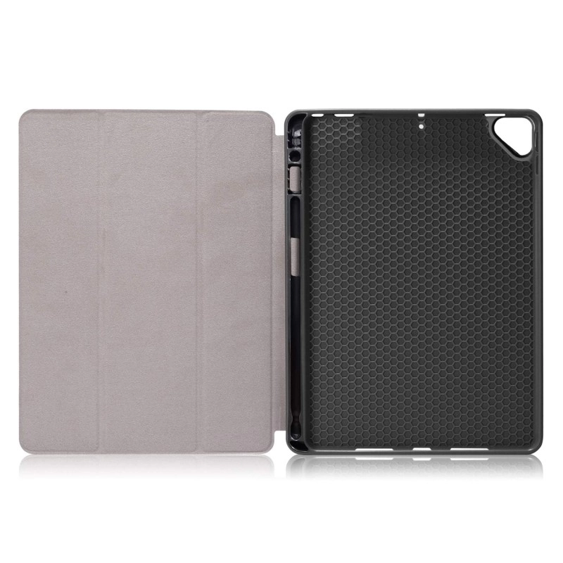 ProElite Smart Case for iPad 10.2 inch 2021 9th/8th/7th Gen [Auto Sleep/Wake Cover] [Pencil Holder] [Soft Flexible Case] Recoil Series - Dark Blue with Stylus Pen