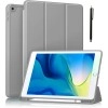 ProElite Smart Case for iPad 10.2 inch 2021 9th/8th/7th Gen [Auto Sleep/Wake Cover] [Pencil Holder] [Soft Flexible Case] Recoil Series - Dark Blue with Stylus Pen