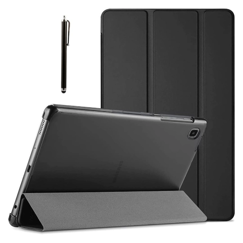 ProElite Smart Flip Case Cover for Samsung Galaxy Tab A7 Lite 8.7" SM-T220/225 Translucent Back with Stylus Pen, Dark Blue
