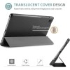 ProElite Smart Flip Case Cover for Samsung Galaxy Tab A7 Lite 8.7" SM-T220/225 Translucent Back with Stylus Pen, Dark Blue