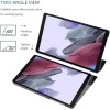 ProElite Smart Flip Case Cover for Samsung Galaxy Tab A7 Lite 8.7" SM-T220/225 Translucent Back with Stylus Pen, Dark Blue