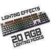 Quantum Rapid Strike Mechanical Wired Gaming Keyboard QHM9850 Black Quantum Rapid Strike Mechanical Wired Gaming Keyboard QHM9850 Black