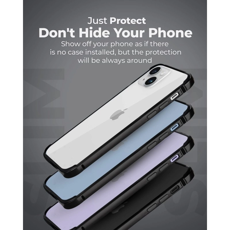 RAEGR iPhone 14 Plus / 13 Pro Max Case |Anodized Aluminum Bumper |Mag-Safe Compatible | Edge Armor Protective Minimal Case Designed for iPhone 14 Plus / 13 Pro Max (6.7-Inch) 2022 -Sierra Blue RG10463