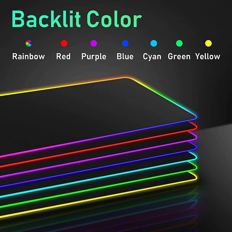 RGB Gaming Mouse Pad Mat Large Thick 800×300×4mm Hcman XXL Extended Led Mousepad RGB Gaming Mouse Pad Mat Large Thick 800×300×4mm Hcman XXL Extended Led Mousepad