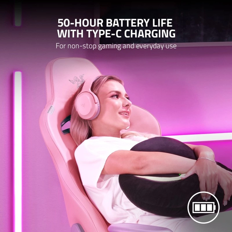 Razer Barracuda X (2022) - Wireless Multi-Platform Gaming and Mobile Headset - Quartz Pink - FRML Packaging RZ04-04430300-R3M1