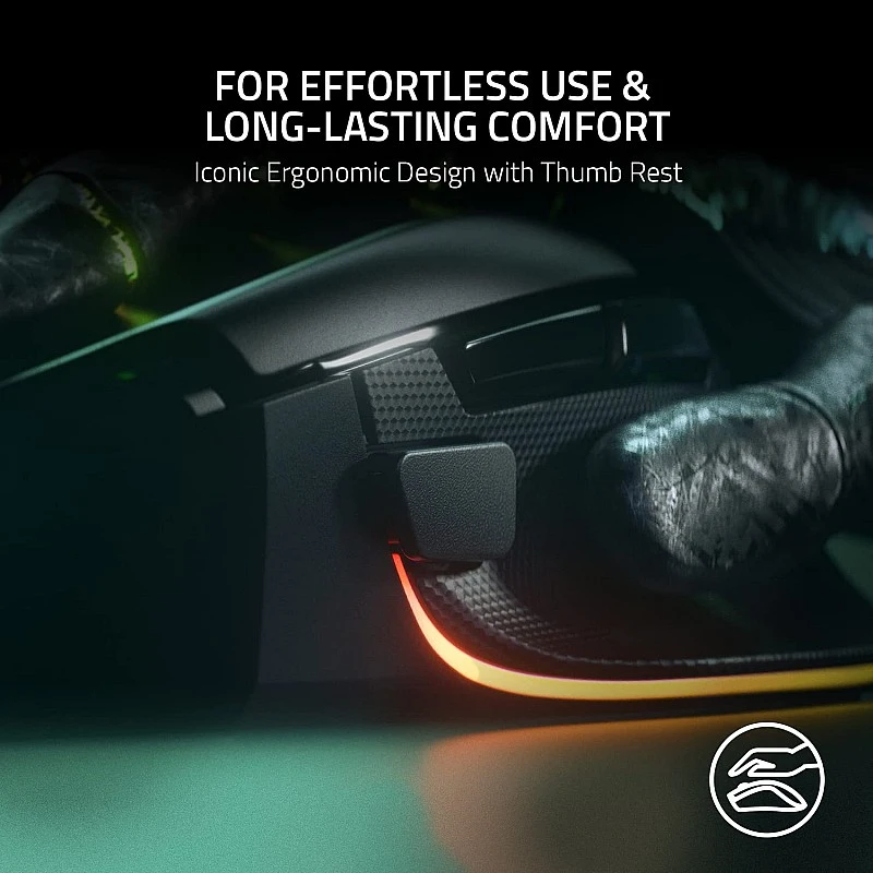 Razer Basilisk V3 Customizable Ergonomic Gaming Mouse: Optical Sensor - 11 Programmable Buttons - Classic Black - RZ01-04000100-R3M1 Razer Basilisk V3 Customizable Ergonomic Gaming Mouse: Optical Sensor - 11 Programmable Buttons - Classic Black - RZ01-04000100-R3M1
