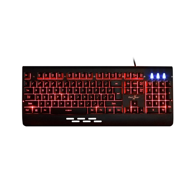 Redgear Blaze 7 Colour Backlit Gaming Keyboard with Full Aluminium Body Windows Key Lock Black Redgear Blaze 7 Colour Backlit Gaming Keyboard with Full Aluminium Body Windows Key Lock Black