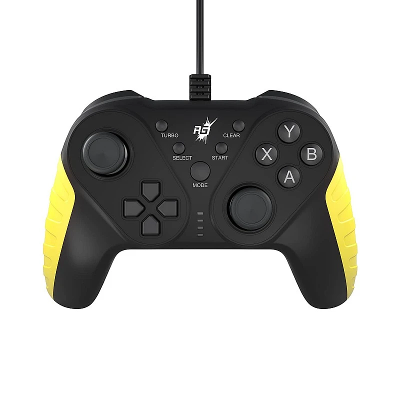 Redgear MS-150 Wired Gamepad with 2 Digital triggers, 2 Analog Sticks Ergonomic Design, 1.8 m Durable Cable, X Input and Direct Input(Punk Yellow) Redgear MS-150 Wired Gamepad with 2 Digital triggers, 2 Analog Sticks Ergonomic Design, 1.8 m Durable Cable, X Input and Direct Input(Punk Yellow)