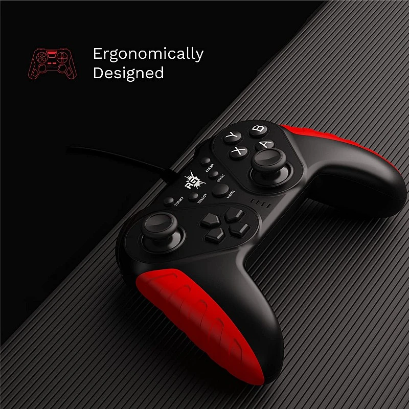 Redgear MS-150 Wireless Gamepad with 2.4GHz Wireless Technology PC Blood Red Redgear MS-150 Wireless Gamepad with 2.4GHz Wireless Technology PC Blood Red