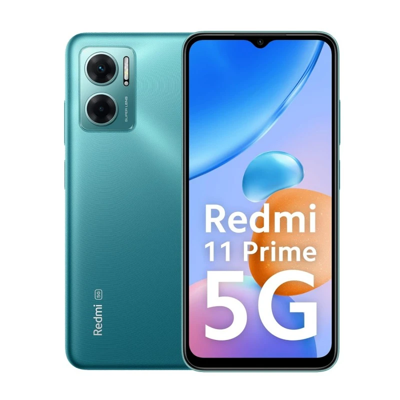 Redmi 11 Prime 5G (Meadow Green, 6GB RAM, 128GB Storage) | Prime Design | MTK Dimensity 700 | 50 MP Dual Cam | 5000mAh | 7 Band 5G Redmi 11 Prime 5G (Meadow Green, 6GB RAM, 128GB Storage) | Prime Design | MTK Dimensity 700 | 50 MP Dual Cam | 5000mAh | 7 Band 5G