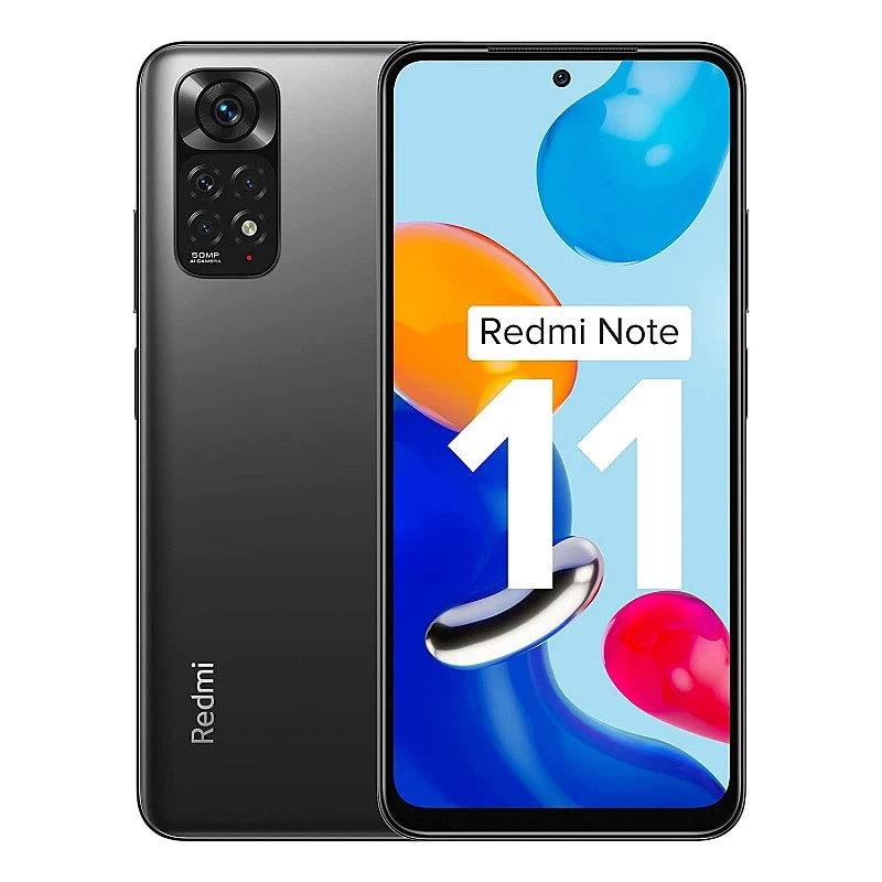 Redmi Note 11 (Space Black, 6GB RAM, 128GB Storage)-refurbished 