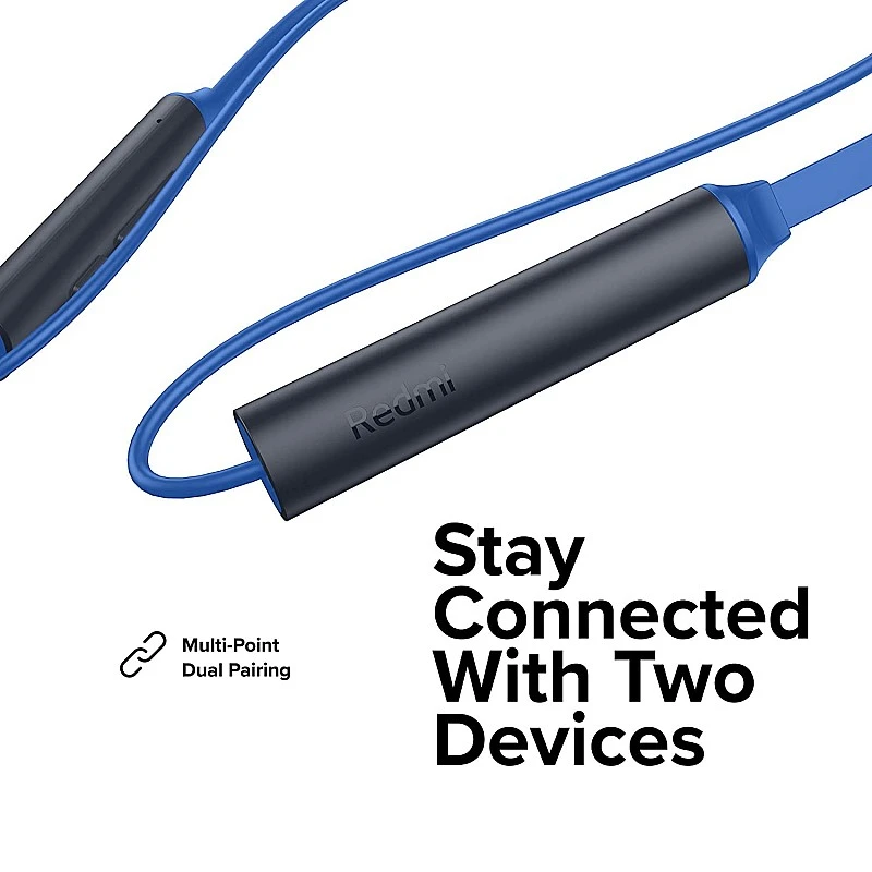 Redmi SonicBass Neckband Bluetooth Headset (Blue) Redmi SonicBass Neckband Bluetooth Headset (Blue)